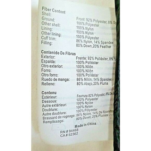 Halifax Traders Women's Small Puffer Coat Zip Up Eggshell/Black‎ Jacket Size S - Picture 6 of 10